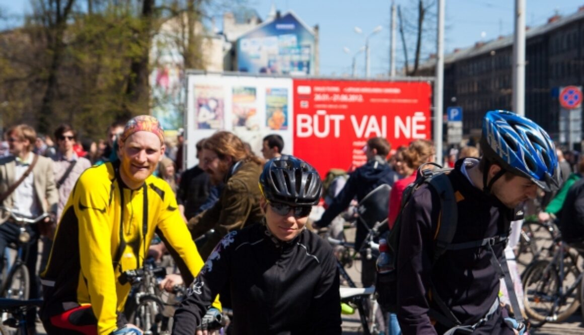 Critical mass 2012 in Riga